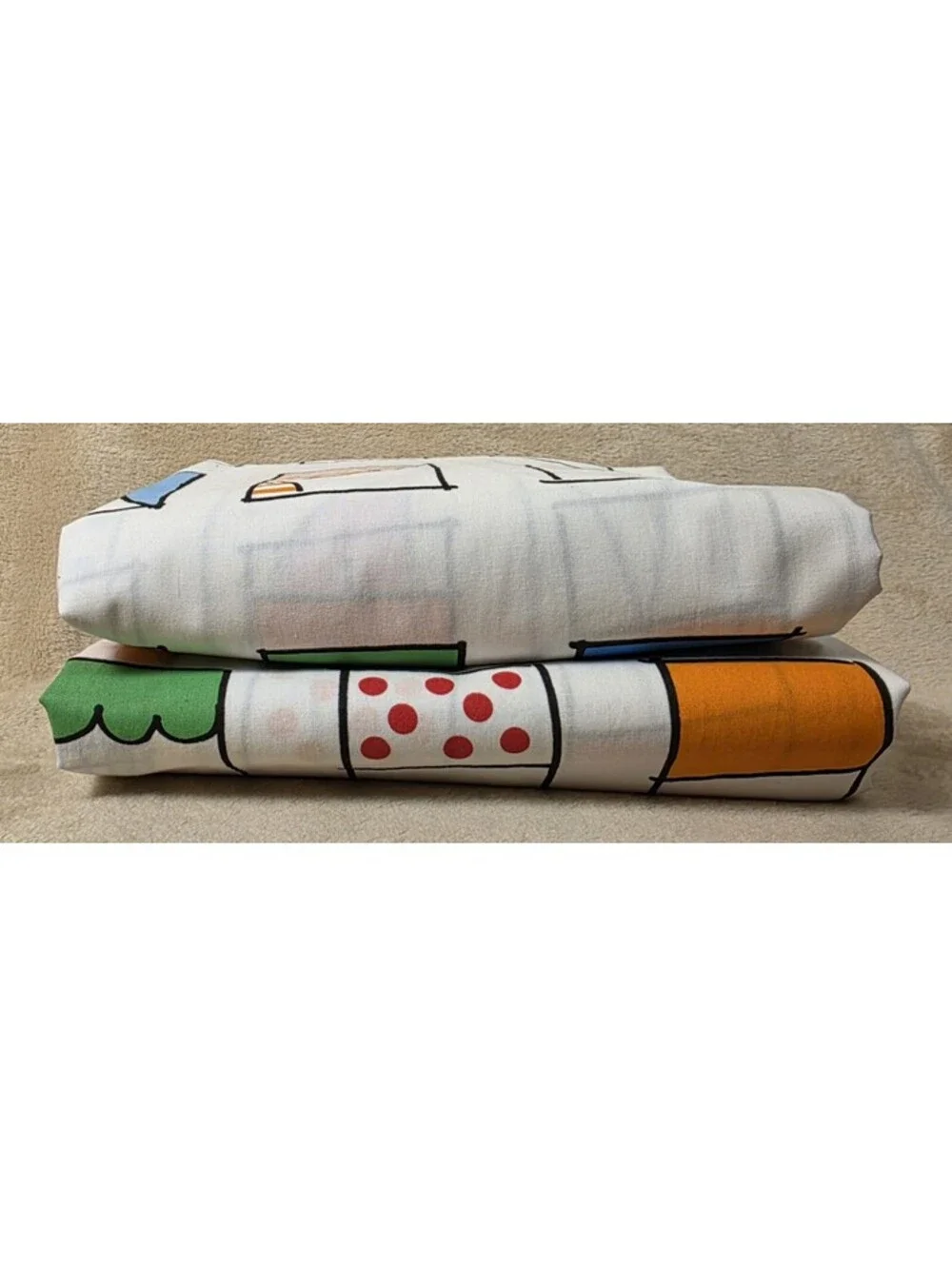 IKEA Hemmahos Curtains City Windows Skyline Skyscraper Set Of 2  Pre-owned Great